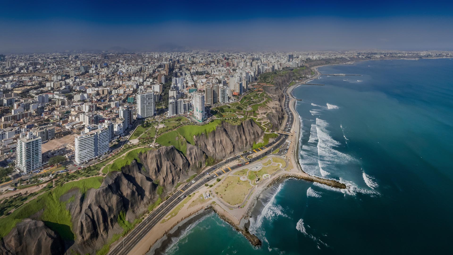 Vista aérea de Lima